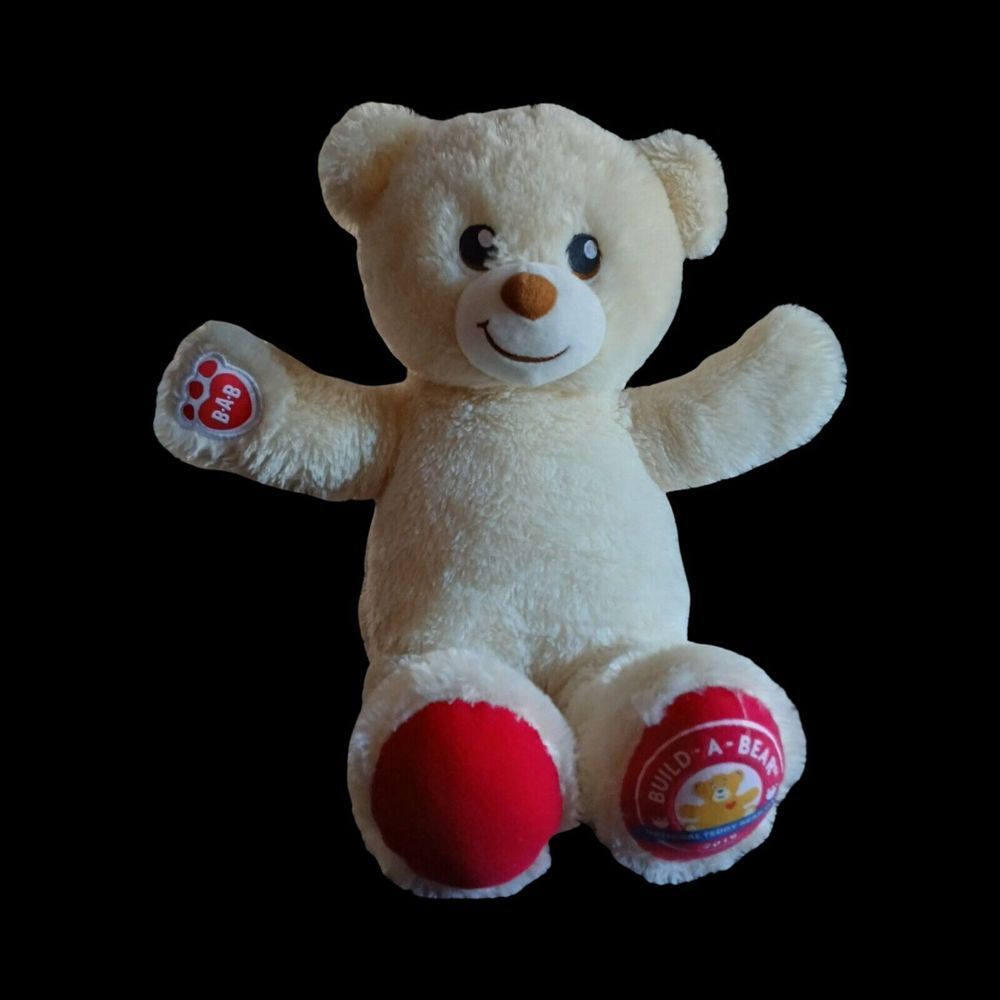 Build-a-Bear BAB National Teddy Bear Day 2019 Plush Bear Red Accents 15 inch